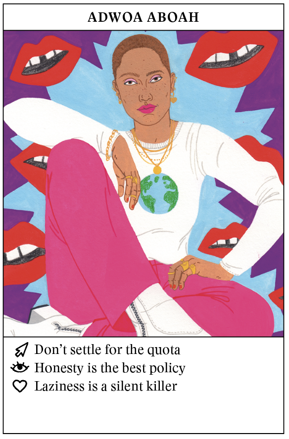 Example Feminist Oracle Card